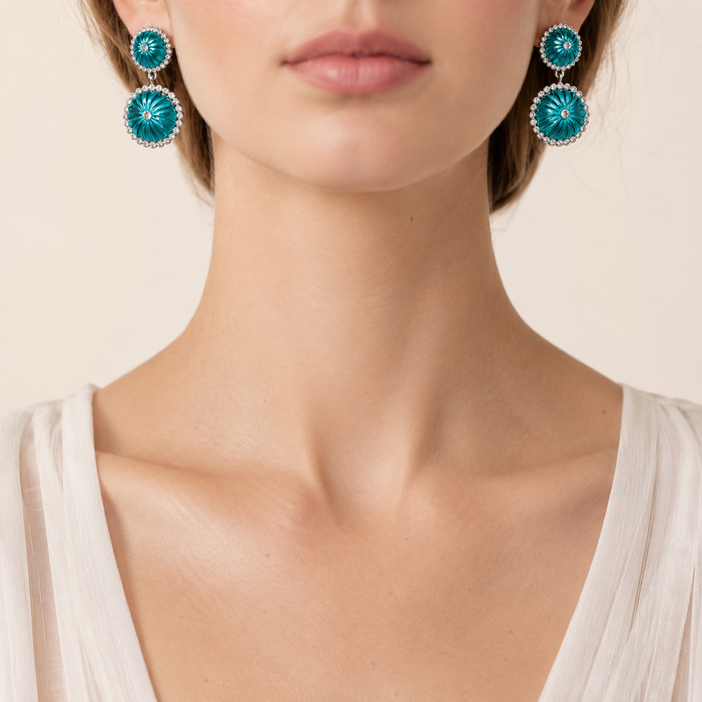 Pumpkin Halo Drop Earrings