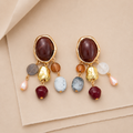 Multi-Charm Drop Earrings