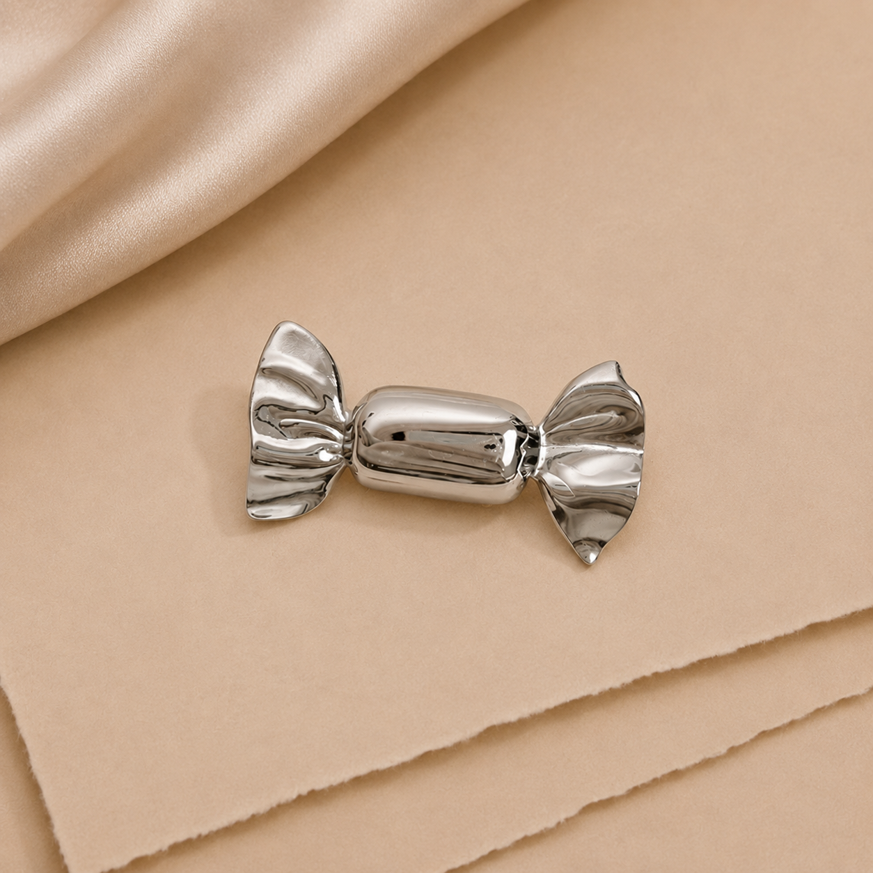Wrapped Candy Statement Brooch