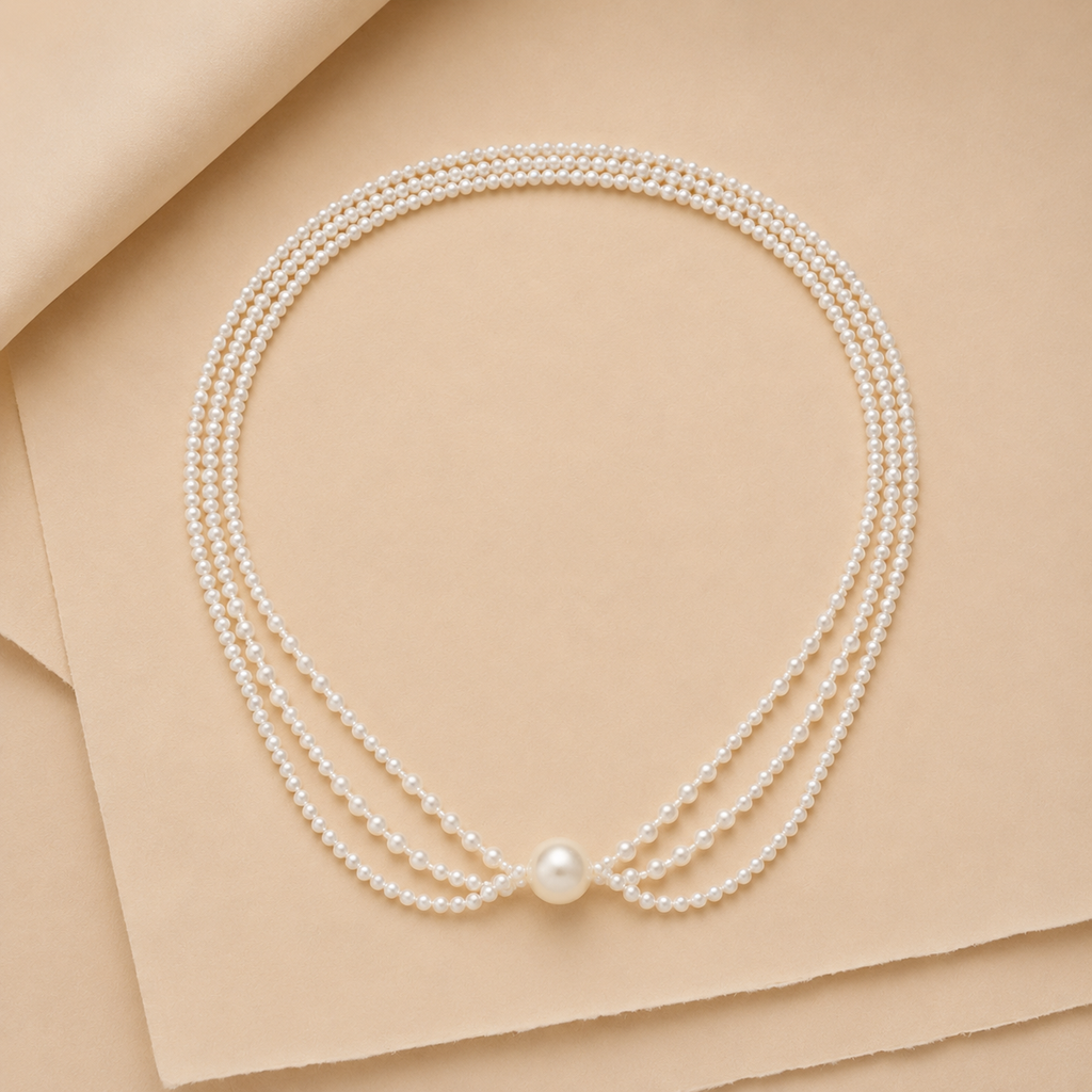 Multi-Strand Beaded Necklace