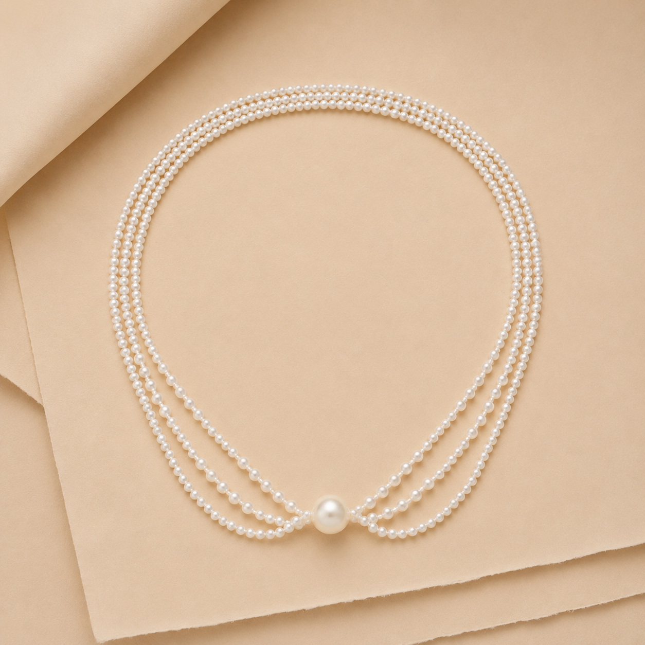 Multi-Strand Beaded Necklace