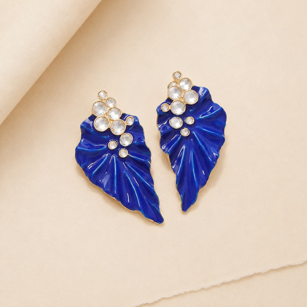 Shell Fan Statement Earrings