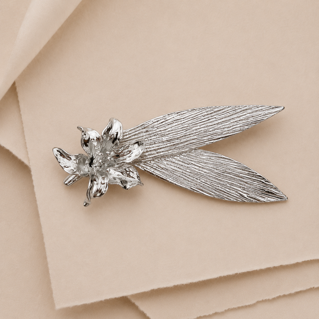 Flower & Leaf Statement Brooch