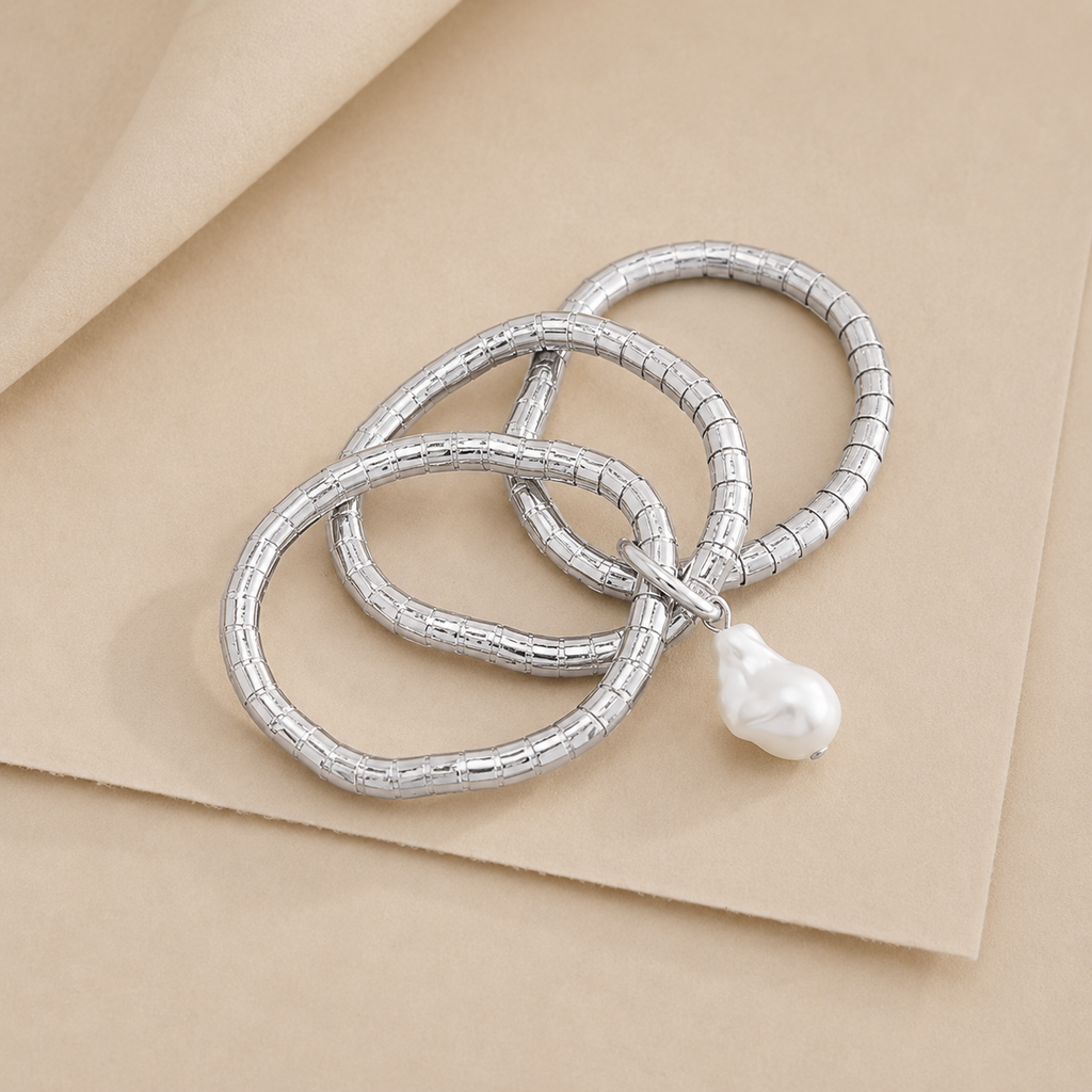 Layered Tube Bead Bracelet
