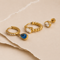 Teardrop Hoop Earring Set