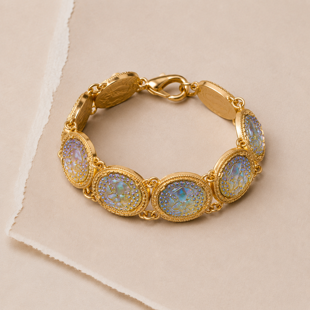 Mermaid Relief Link Bracelet