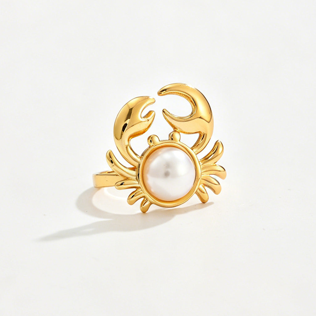 Ocean Charm Statement Ring Set